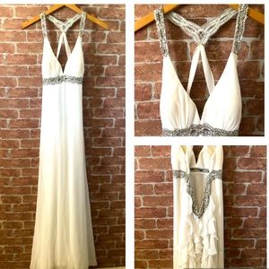White formal gown
